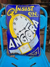 Vintage Originale Porcellana Smalto Firmare Angora Tasca & Polso Watch Germania