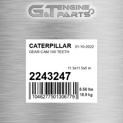 2243247 gear cam 100 denti - 2243247, gear-cam