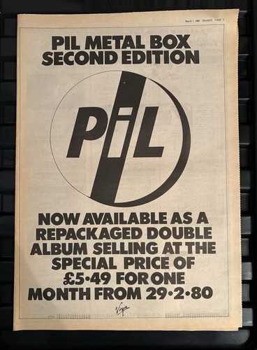 Pil metal box - box, original