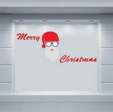 ADESIVI NATALE STICKERS VETROFANIE VETRINE NEGOZI CM. 90X35