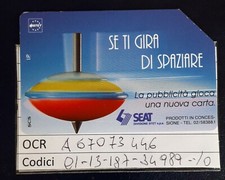 Scheda telefonica Usata se ti gira di spaziare n.332a -n.2434a C&C- 132aTrottole