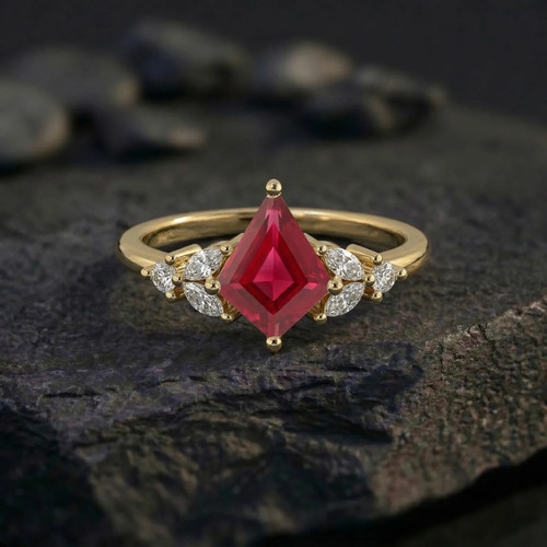 Anello fidanzamento rubino - anello,