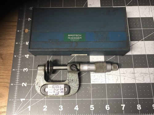 Tesa 25mm flange micrometer - flange,