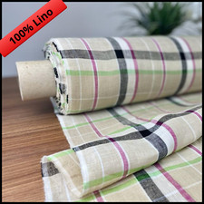 TESSUTO 100% PURO LINO PER