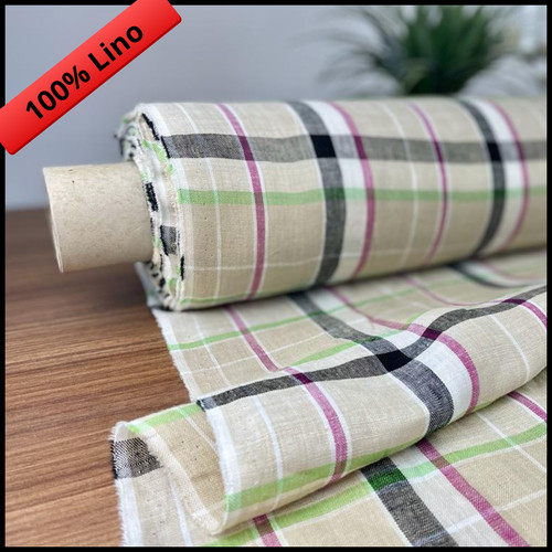 Tessuto 100 puro lino per - 100%,