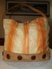 BORSA PITONE HAND MADE 100% ORIGINAL LUXURY PYTHON SKIN  TOTE BAG