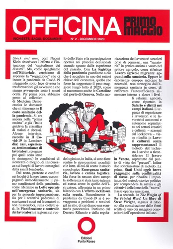 Libro officina primo maggio - primo,