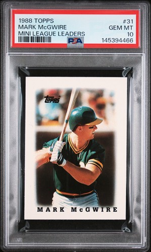 1988 topps mini league leaders - 1988,