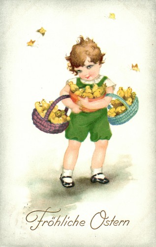 Cartolina buona pasqua - buona, pasqua!(ab)