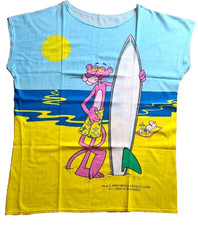 t-shirt 1984 PINK PANTHER vintage Hawaii, stampata fronte e retro, rara