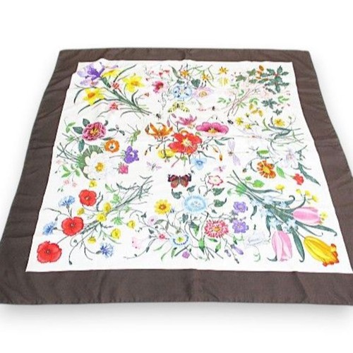 Sciarpa seta botanica gucci - sciarpa,