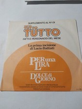 Disco 45 Giri Vinile  Ricordi Per una Lira Lucio Battisti  Supplemento Tutto