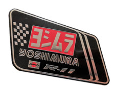 ADESIVO STICKER YOSHIMURA ALLUMINIO 3D ALTE TEMPERATURE SCARICO EXHAUST trian