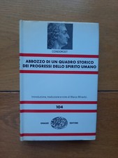 Condorcet Abbozzo Di Un Quadro Storico Dei Progressi... Einaudi NUE Prima Ediz.