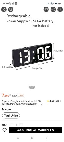 Orologio tavolo parete a - da,