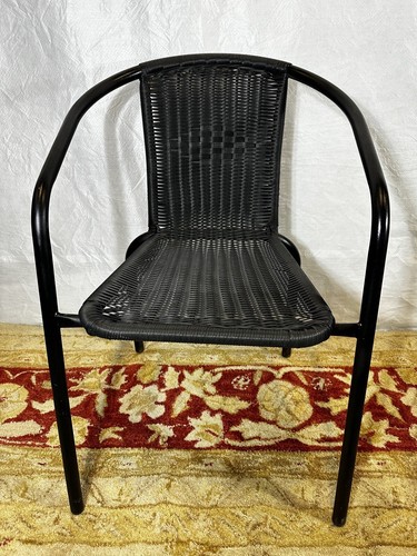 Sedia rattan nera - in,