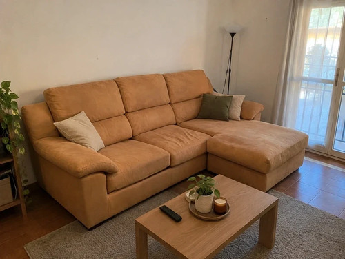 Divano angolare beige - , con