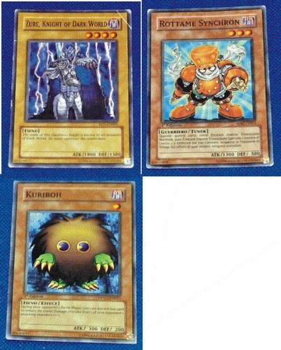Lotto 3 carte - yu-gi-oh!,
