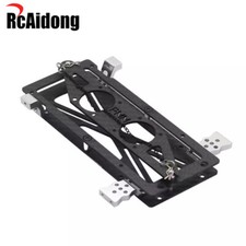 Supporti porta batteria in fibra di carbonio per ricambi auto cingolati Tamiya CR-01 1:10 RC