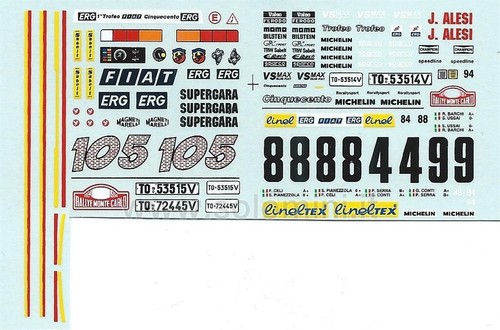 Decal 1997 fiat 500 - decal,