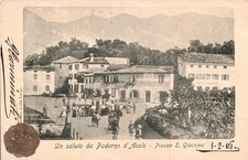 dq11 cartolina un saluto da paderno d'asolo 1906 treviso bella!