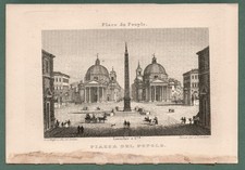Incisione Antica Roma Piazza