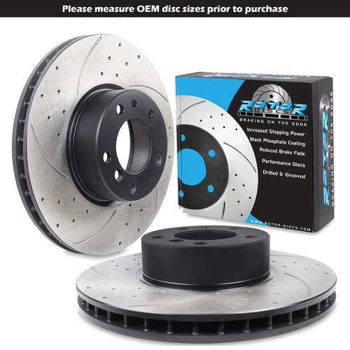 Front drilled grooved 324mm - drilled,