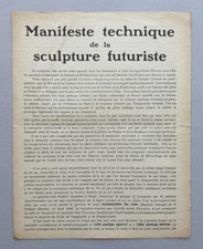 Umberto BOCCIONI : Manifeste