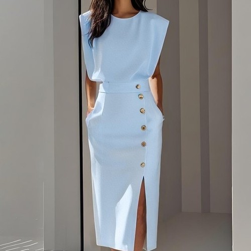 Abito donna estivo spacco con