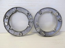 DUE NUCLEI CENTRALI IN METALLO PER BOBINE NAB PER NASTRI AUDIO REGISTRATORE