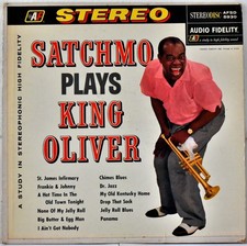 AUDIOPHILE AFSD 5930  1st ED1 USA 1967 ARMSTRONG "Satchmo Plays King Oliver"