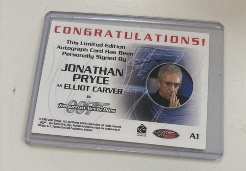 James bond autograph card - autograph,