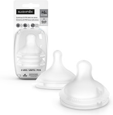 , Confezione Da 2 Tettarelle Simmetriche Sx Pro in Silicone, per Biberon , Tetta