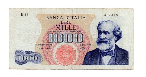 Mille 1000 lire giuseppe verdi - lire,
