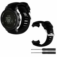 Cinturino di ricambio in silicone per orologio Suunto Core Alu Deep Black #