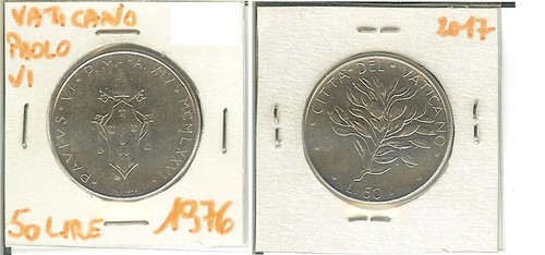 Vaticano paolo 50 lire - paolo, vi: