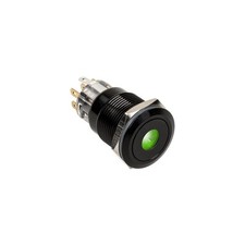 DimasTech Vandalismusschalter/-taster 19mm Blackline Dot RGB Stahl black PD218