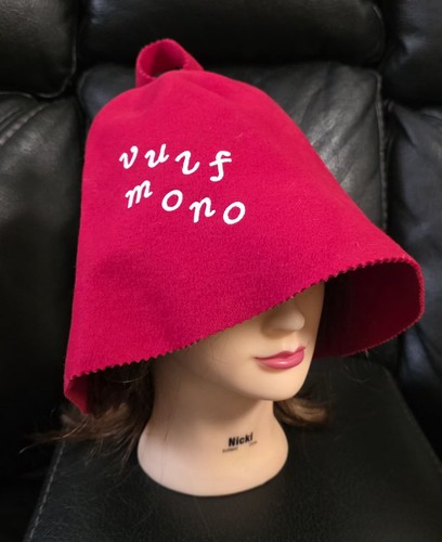 Vintage finnish sauna hat red - sauna,