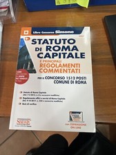 STATUTO DI ROMA CAPITALE - Libro Concorso Edizioni SIMONE - 2020 -