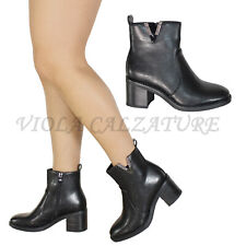 Scarpe donna Stivali Stivaletti Biker boots Comodi strass  1392