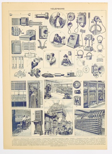 Antique french print - french,