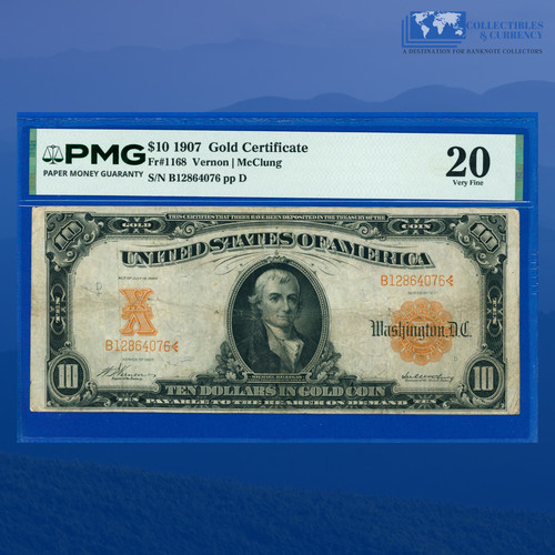 1168 1907 10 dollari - $10,