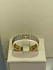 ANELLO UOMO GIOIELLI ORO GIALLO  18KT  E DIAMANTI NATURALI  CT. 0,50 G  COLOR VS