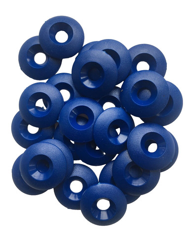 Rondella plastica svasata - svasata, blu