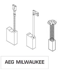 COPPIA SPAZZOLE SPAZZOLA CARBONCINO RICAMBIO PER UTENSILI AEG MILWAUKEE 13706V