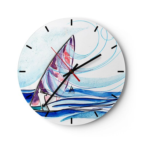 Orologio parete vetro - da, in