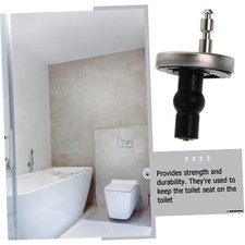 Connettore WC Imbottito Smart Staffa Coperchio Cerniere Tappi Tappi Nuovo