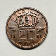 1963 Belgio 20 centesimi -