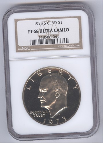 1973 eisenhower proof dollar - 1973-s,