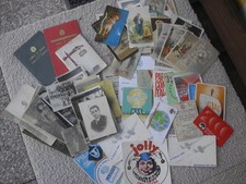 LOTTO CARTACEO MISTO:SANTINI/FOTOGRAFIE/TESSERE/ADESIVI- 90 pezzi totale